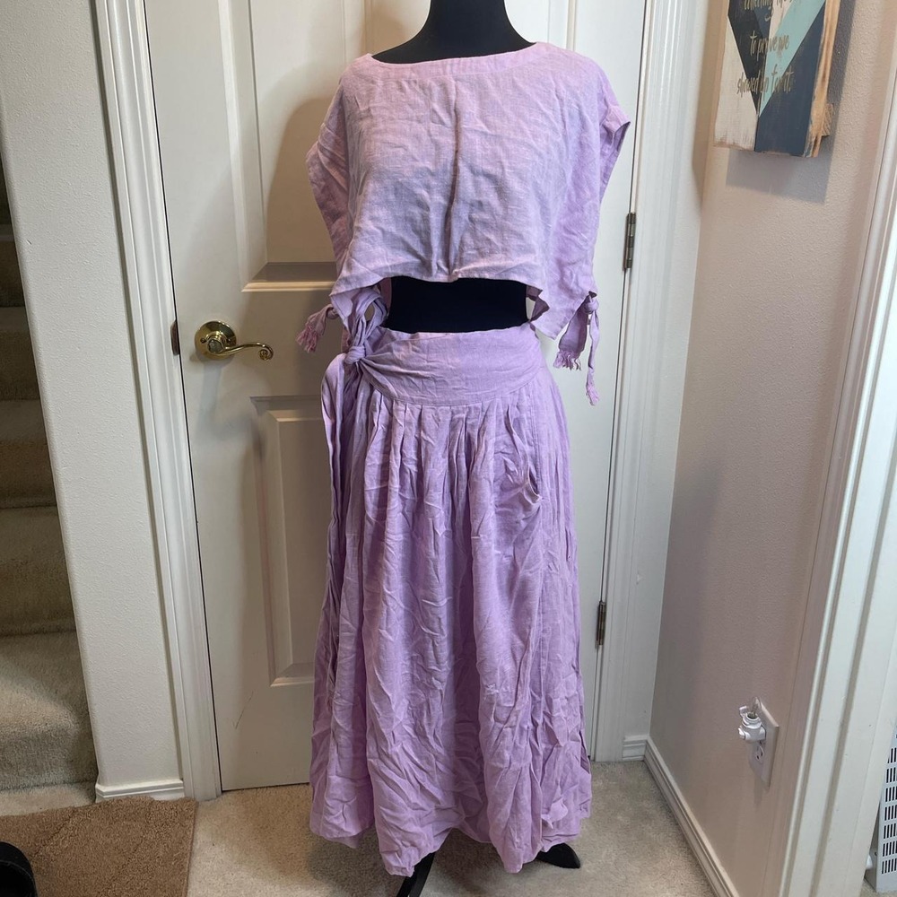 RARE Free People Sundown skirt set